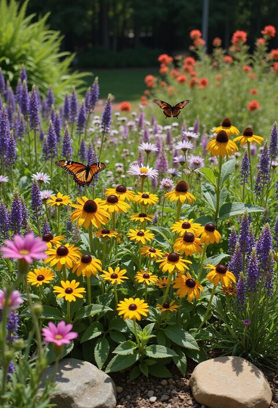 native flowers attract butterflies