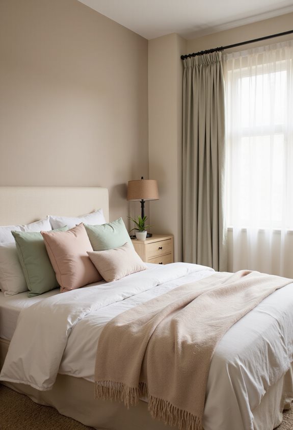 pastel accents in neutrals