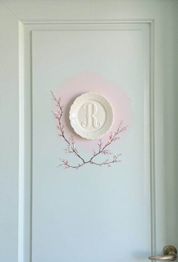 pastel monogram wall d cor