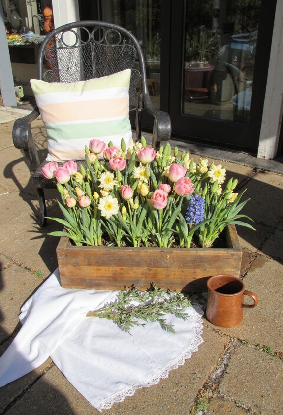 patio easter flower box