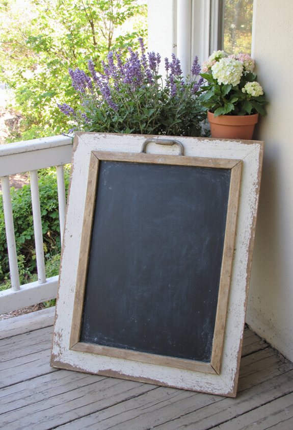 porch chalkboard memory maker