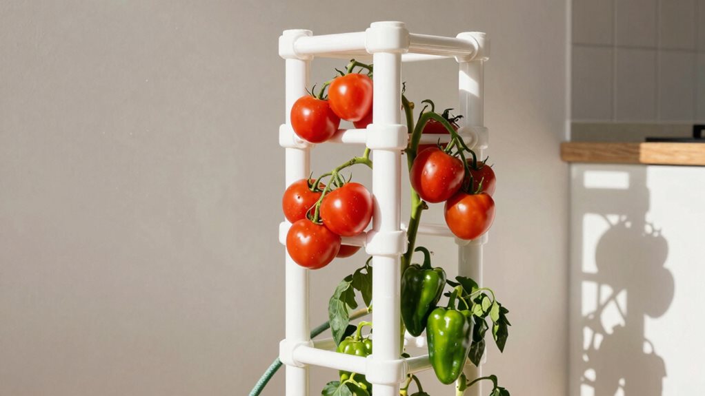 pvc vertical garden tower