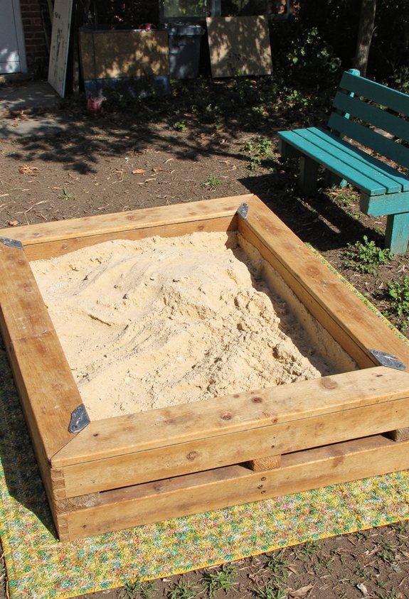 recycled pallet sandbox