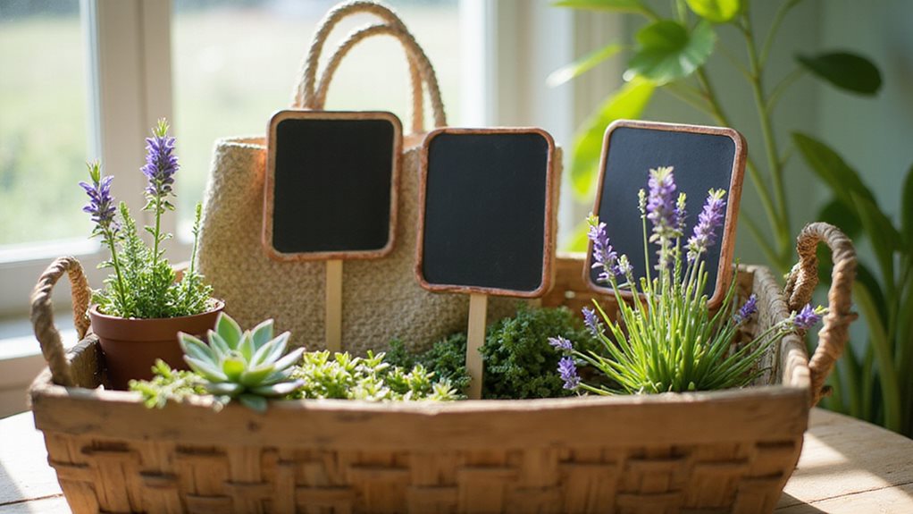 reusable chalkboard plant markers