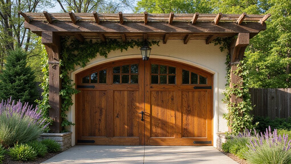 rustic garage pergola charm