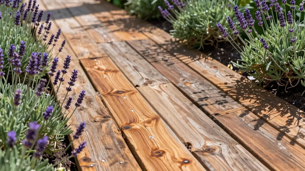 rustic reclaimed wood border