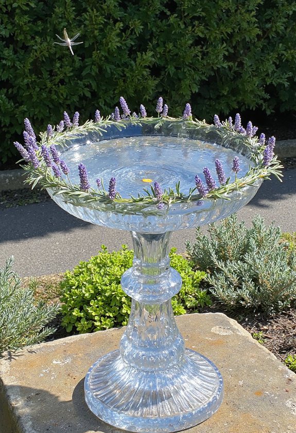 scented herbs attract birds