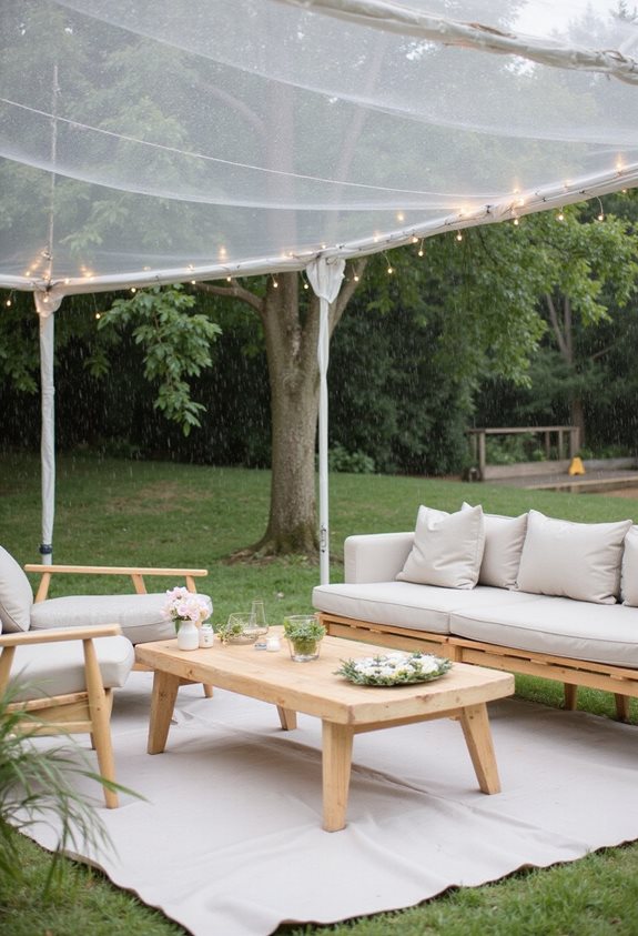 seamless rain backup plans