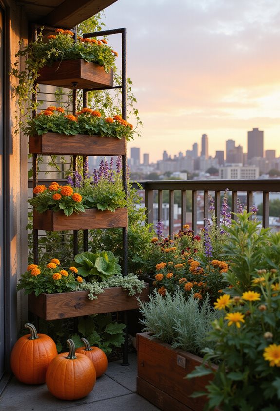 seasonal balcony plant rotation