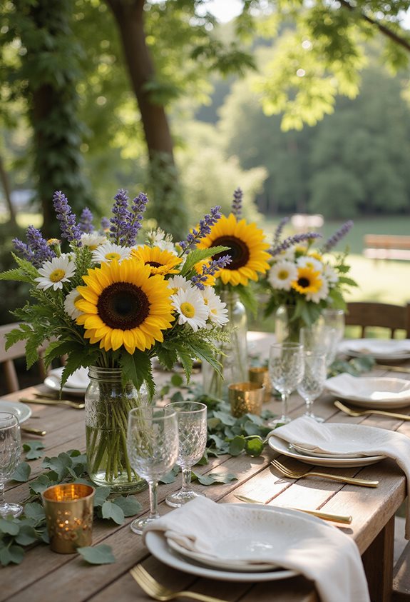 seasonal flowers enhance decor