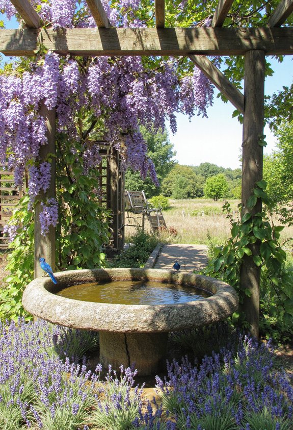 shade filled pergola retreat