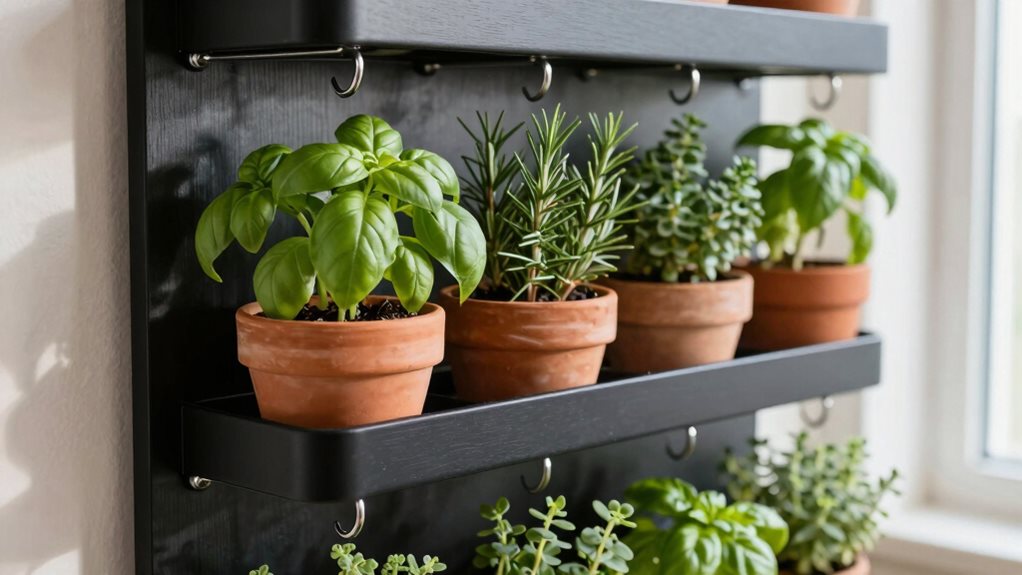 shoe rack herb garden