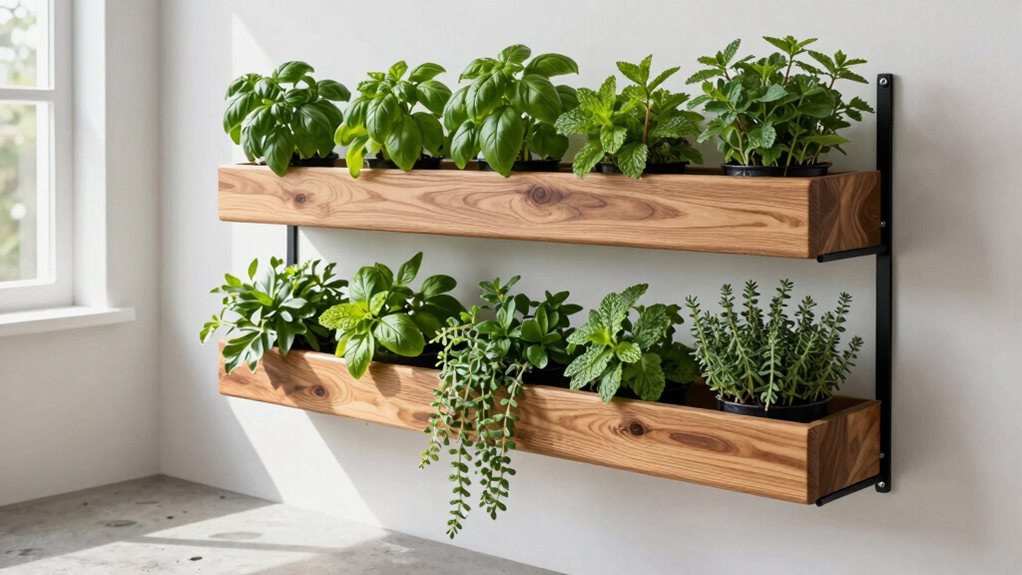 shoe shelf herb garden