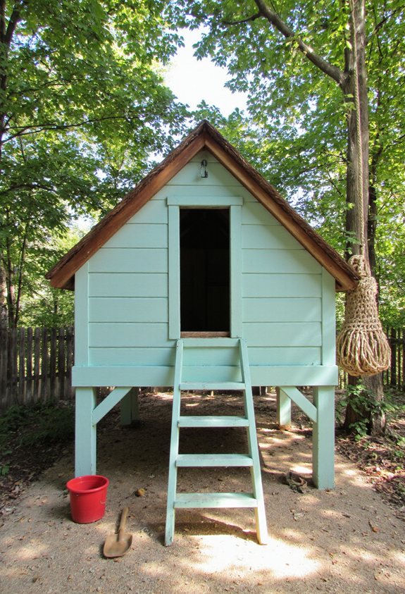 simple wooden fort construction