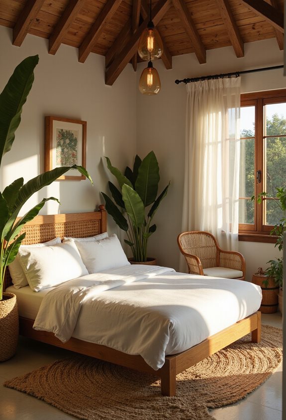 soft golden tropical lighting