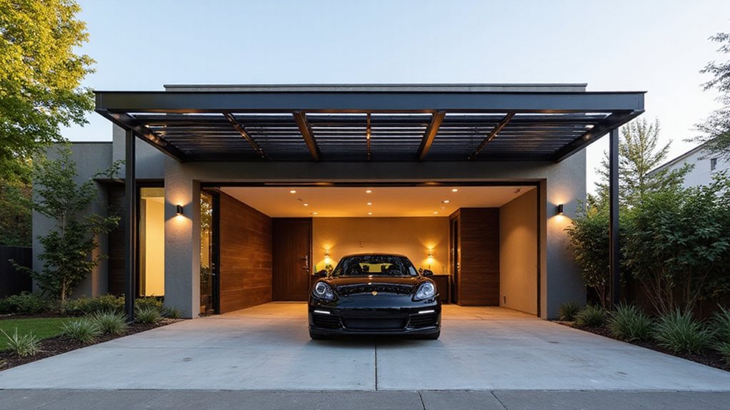 solar powered one touch pergola