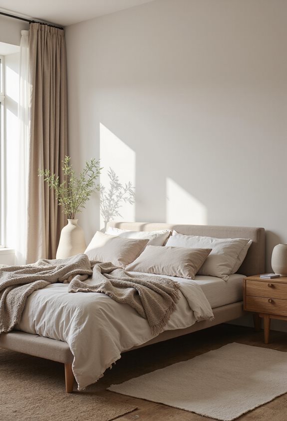 soothing neutral bedroom palette