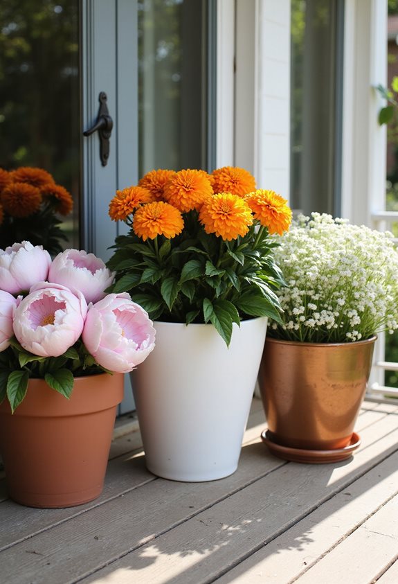 spring balcony pot trio