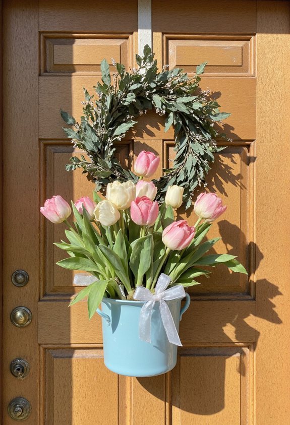 spring door tulip cloche