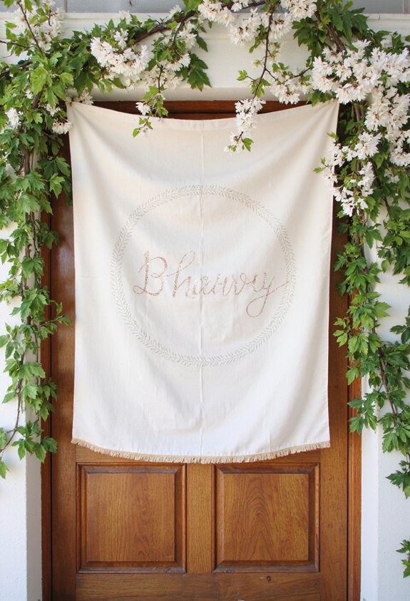 spring pastel personalized banner