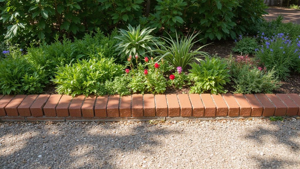 straight line garden border