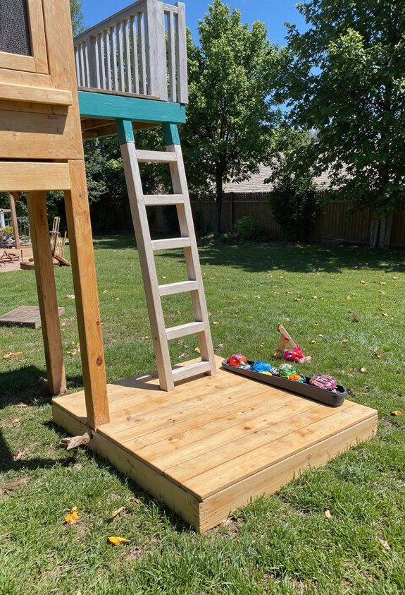 sturdy ladder safe platform