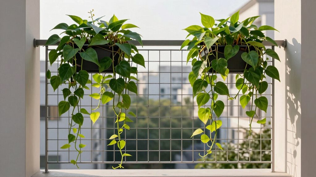 sturdy wire garden railing