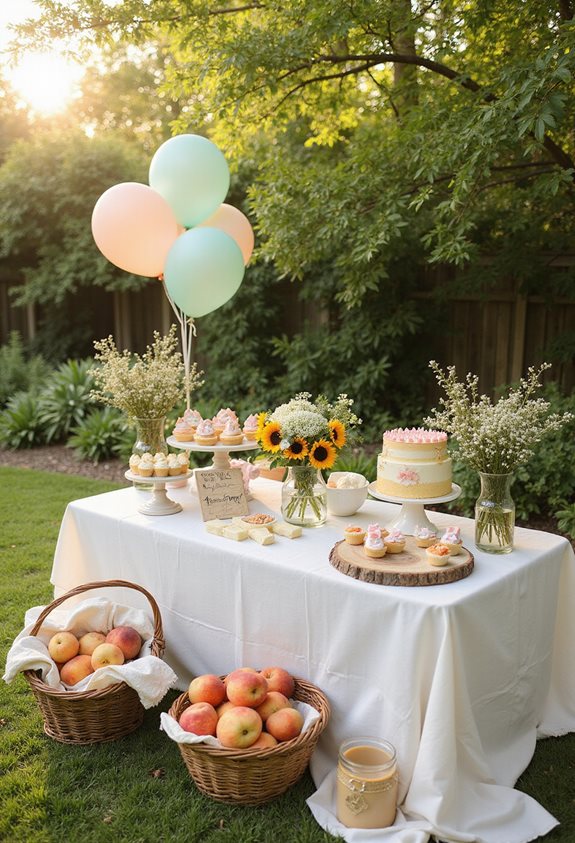 summer fall baby shower theme