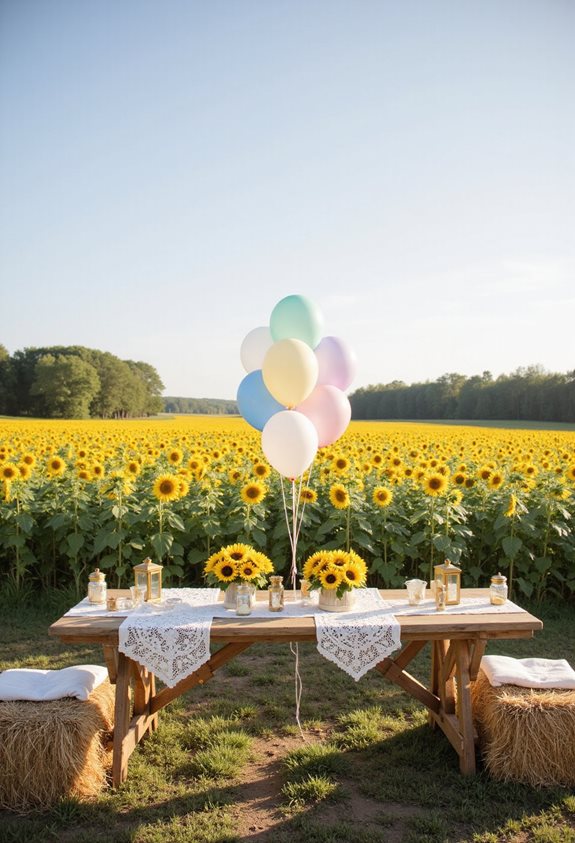 sunny rustic baby shower