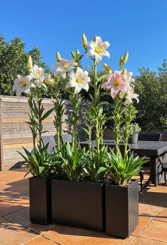 tall sun loving lilies