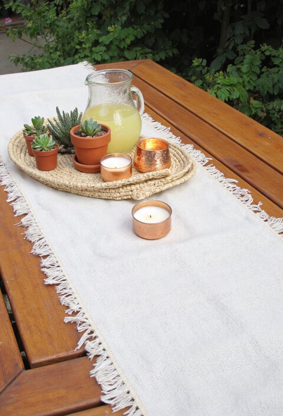 textured runner cozy ambiance