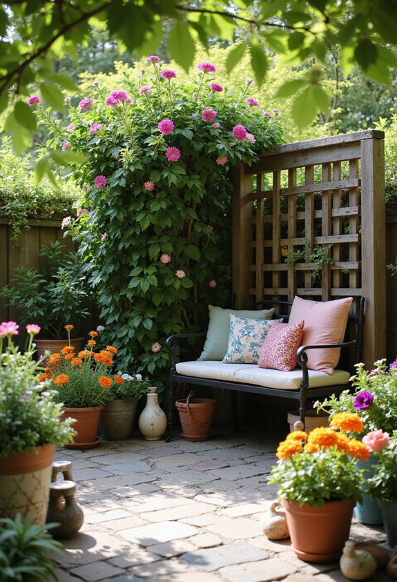 themed garden personality corner