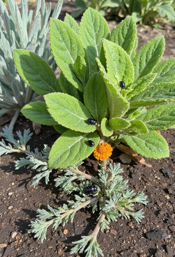 thyme sage soil pest deterrent