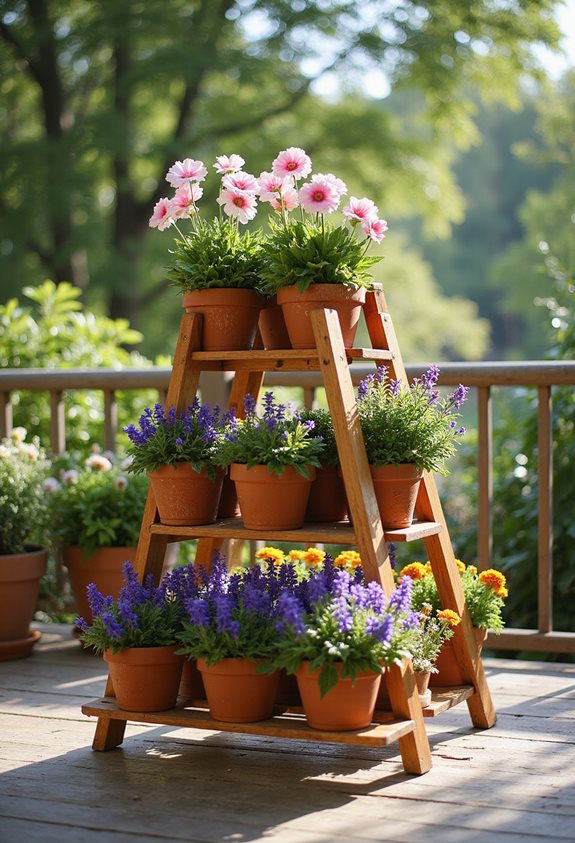 tiered plant stand display