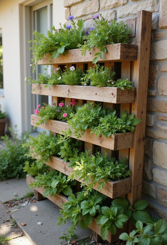 transform backyard with pallets