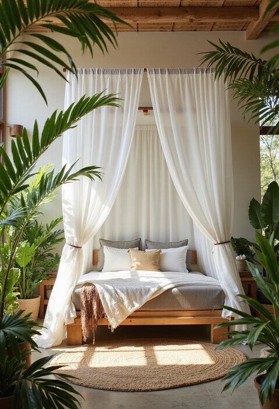 tropical canopy bedroom retreat