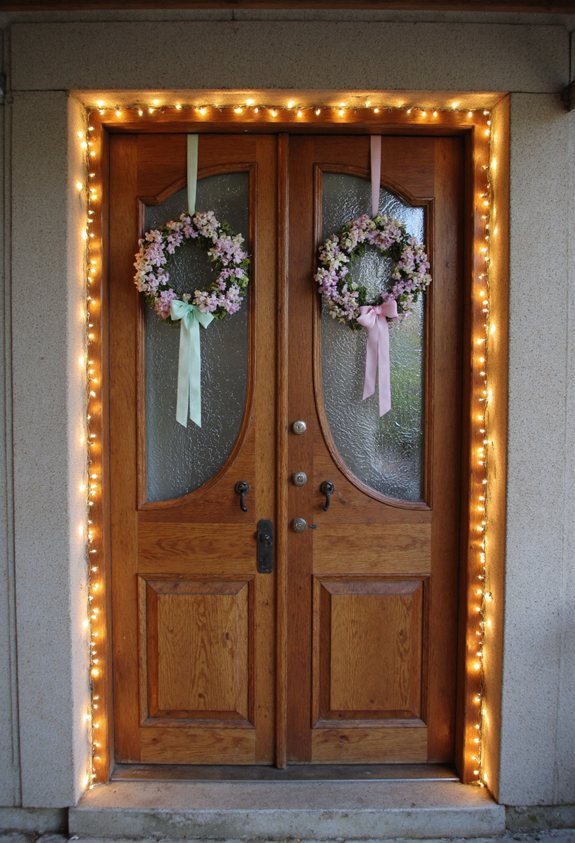 twinkling led doorway ambiance