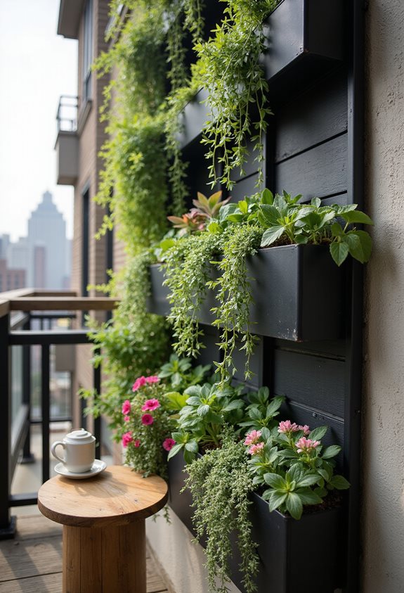 vertical pocket planter garden