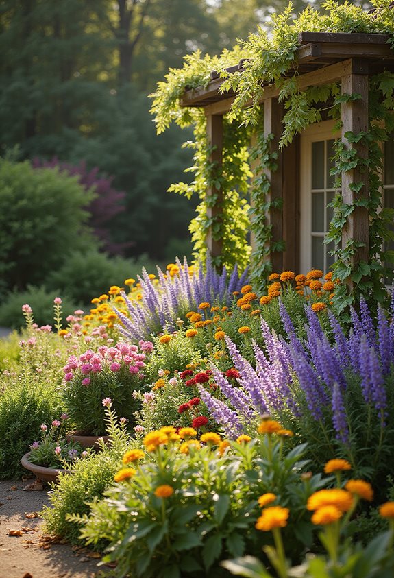 vibrant garden year round blooms