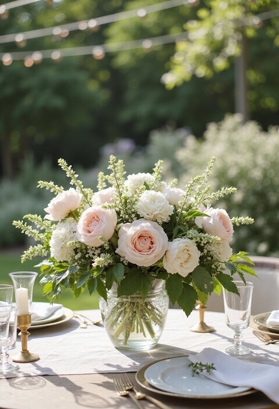 vibrant seasonal floral centerpiece