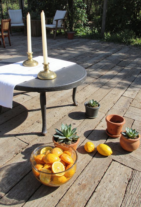 vintage brass patio glow