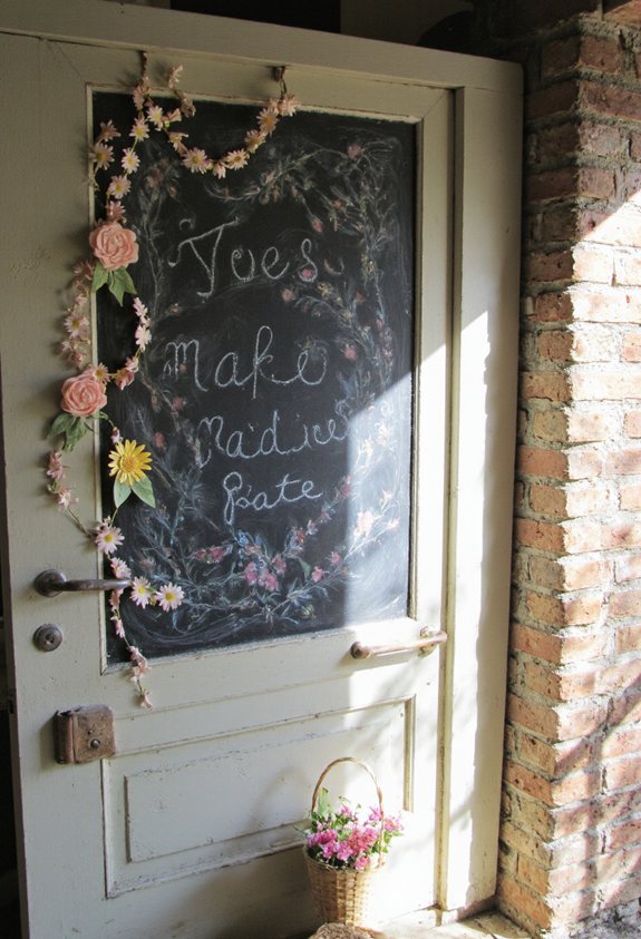 vintage chalkboard seasonal greeting