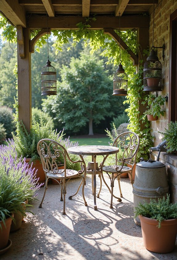 vintage decor for gardens