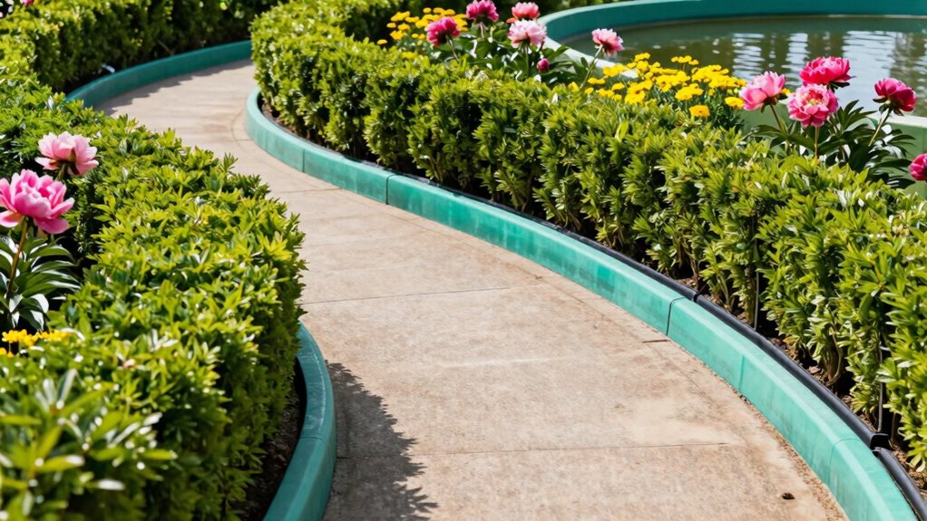 vinyl plastic low maintenance edging