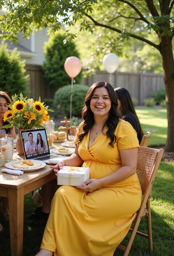 virtual guests joining celebration