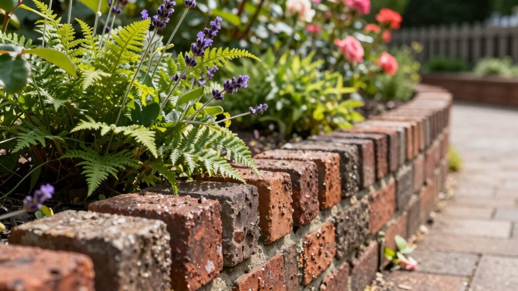 warm earthy brick border