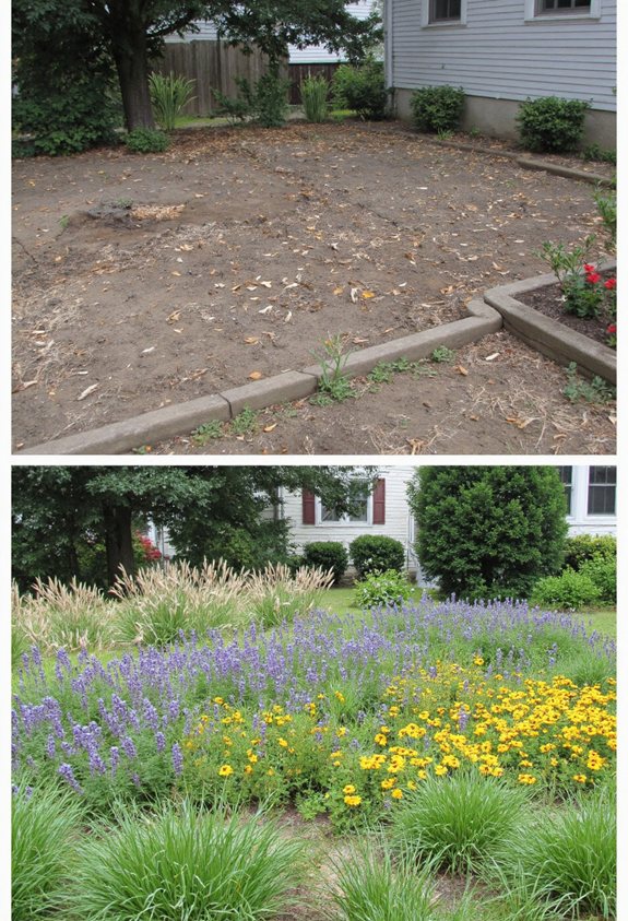 wildflower makeover transforms yard
