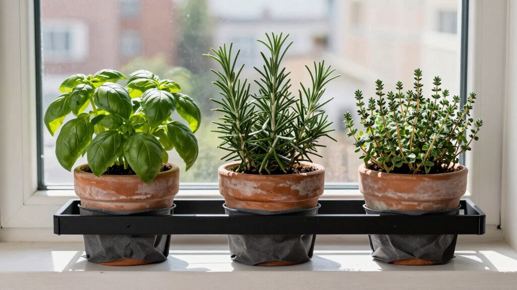 window sill herb pocket