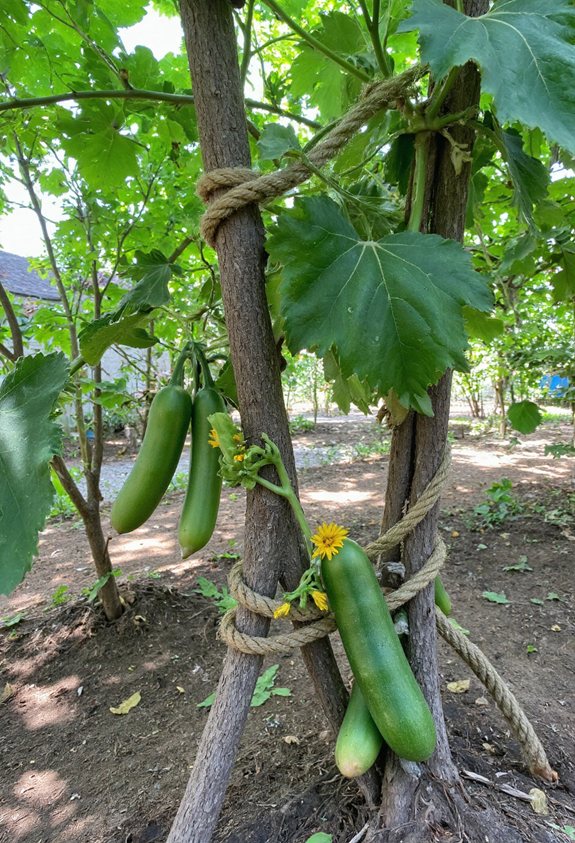 adjustable rope wrapped branch