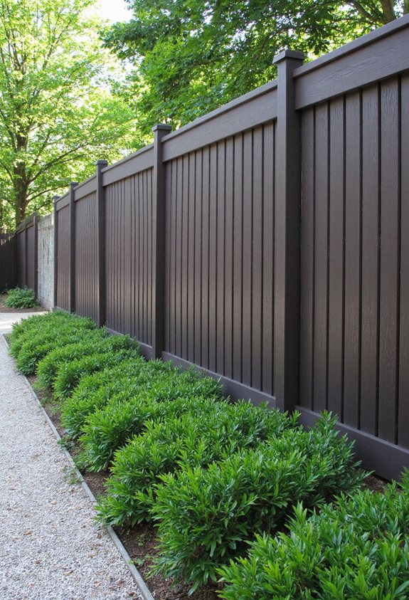 angled top privacy fence